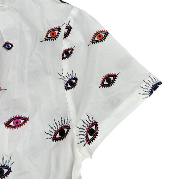 Nicole Miller “Evil Eye” Print Shift Dress • Size Small • Mod / Y2K Vibe - Picture 4 of 9